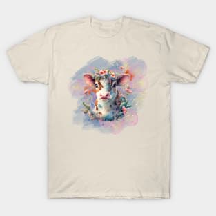 Happy Wildflower Cow T-Shirt